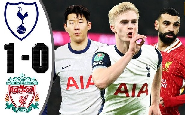 Tottenham bất ngờ đánh bại Liverpool ở bán kết lượt đi League Cup