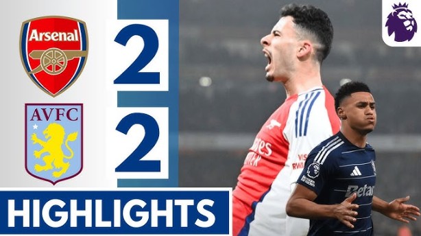 Arsenal bị Aston Villa cầm hòa tại Emirates