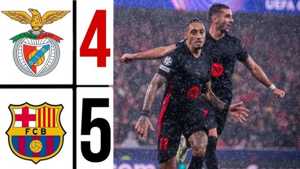 Barcelona ngược dòng đánh bại Benfica