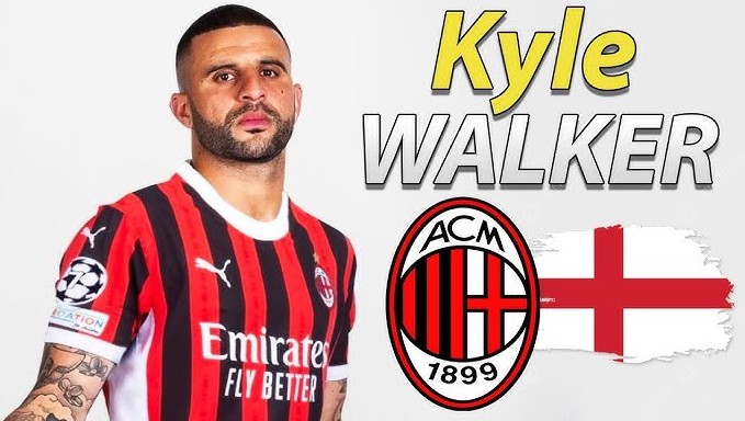 Kyle Walker gia nhập AC Milan theo dạng cho mượn
