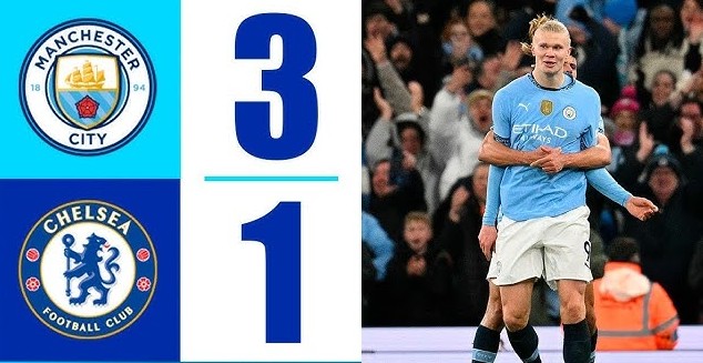 Haaland tỏa sáng, Man City ngược dòng đánh bại Chelsea