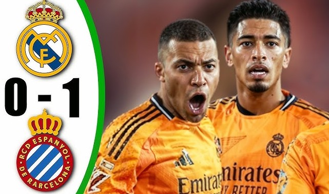 Real Madrid thua sốc Espanyol ở vòng 22 La Liga