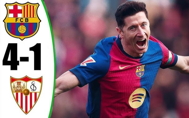 Hủy diệt Sevilla, Barcelona phả sức nóng lên Real