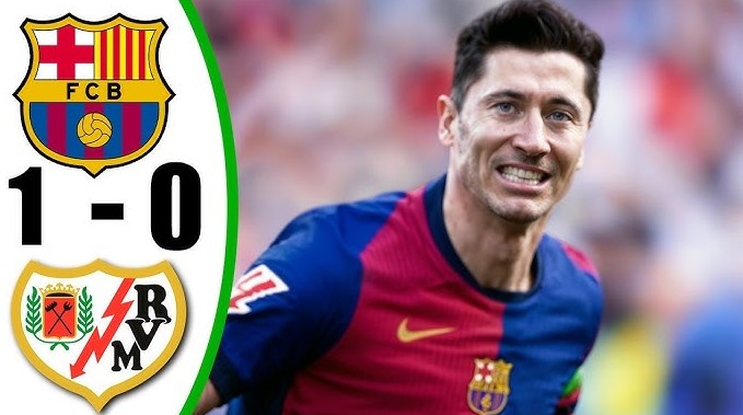 Barcelona thắng Rayo Vallecano dẫn đầu La Liga