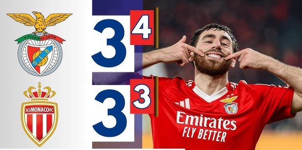 Benfica vượt qua Monaco