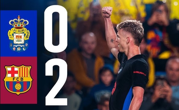 Barcelona đánh bại Las Palmas giành lại ngôi đầu La Liga