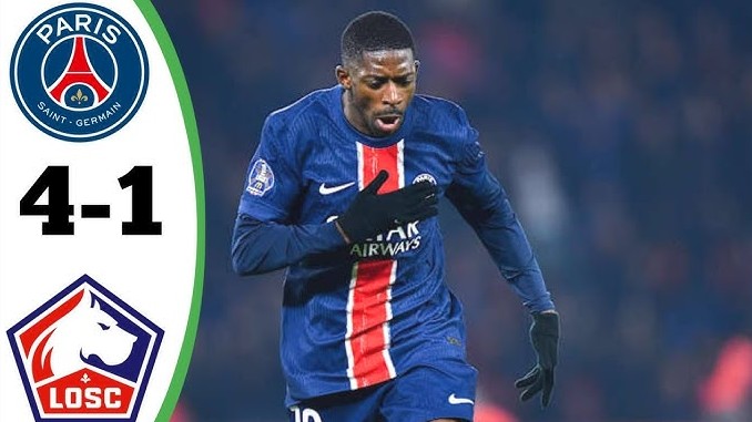 Đè bẹp Lille, PSG xây chắc ngôi đầu tại Ligue I