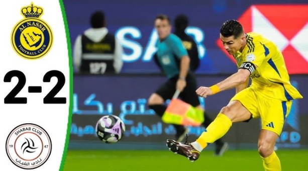 Ronaldo ghi bàn, Al Nassr vẫn không thể thắng Al Shabab