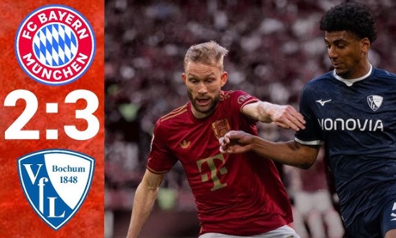 Bayern Munich bất ngờ thảm bại tại sân nhà trước Bochum