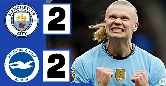 Man City vẫn không thể thắng Brighton tại Etihad