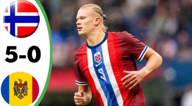 Na Uy đè bẹp Moldova ở vòng loại World Cup 2026
