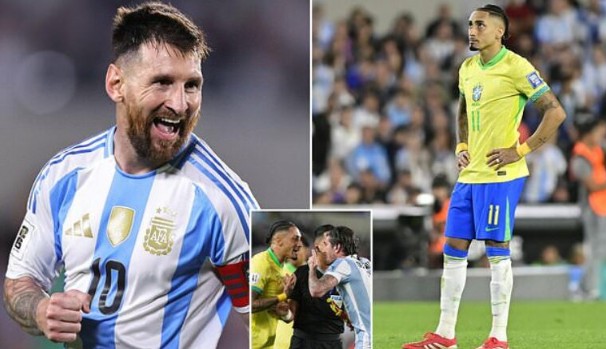 Messi mỉa mai Rafinha trên mạng xã hội