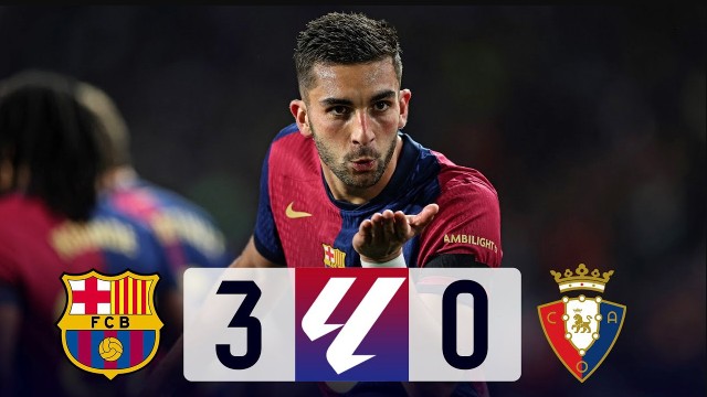 Đè bẹp Osasuna, Barcelona chễm chệ trên ngôi đầu La Liga