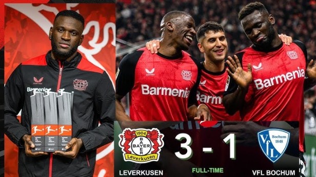Bayer Leverkusen đánh bại Bochum