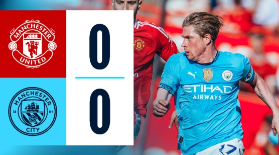 Man City chia điểm trên sân MU