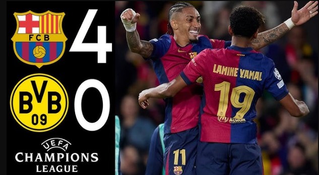 Barcelona đè bẹp Dortmund tại Champions League