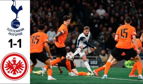 Tottenham bị Frankfurt cầm hòa tại Europa League