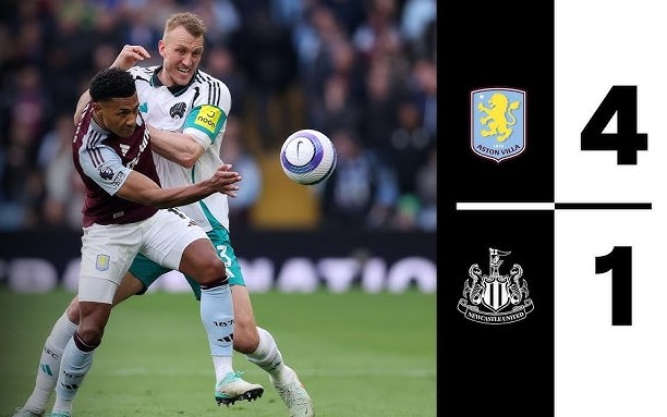 Newcastle United thảm bại trên sân của Aston Villa