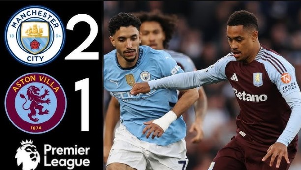 Man City đánh bại Aston Villa, vươn lên TOP 3 Ngoại Hạng Anh