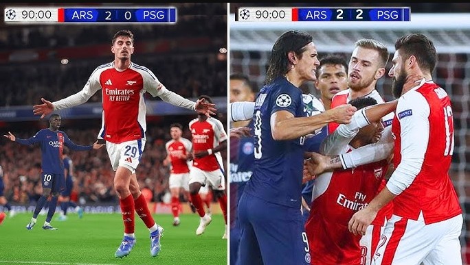 Lịch sử đối đầu Arsenal vs PSG
