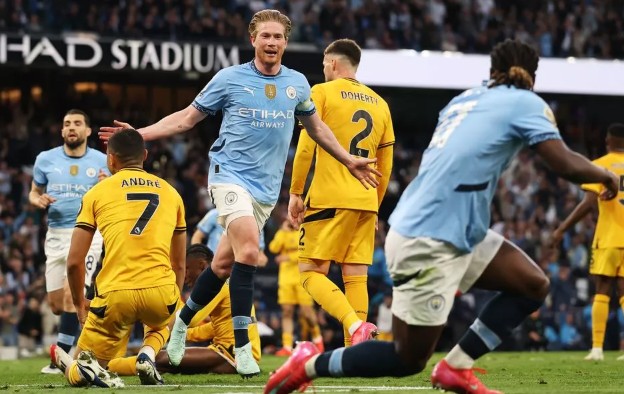 Man City bay vào TOP 3 Ngoại Hạng Anh