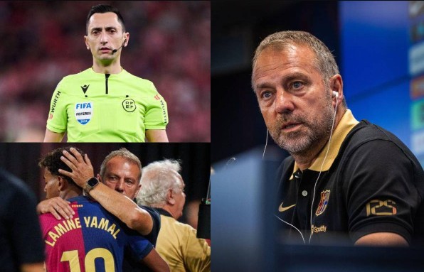 HLV Hansi Flick tố trọng tài thiên vị khiến Barca bị loại