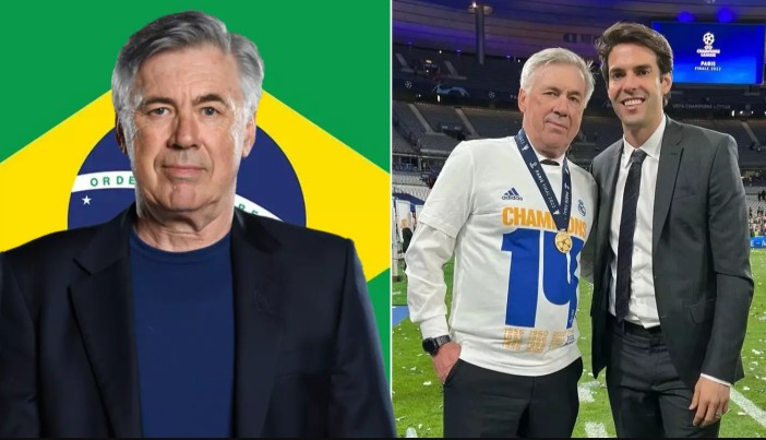 HLV Ancelotti chọn Kaka làm trợ lý tại ĐT Brazil