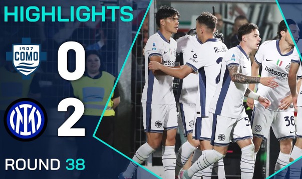 Đánh bại Como, Inter Milan vẫn trở thành cựu vương Serie A