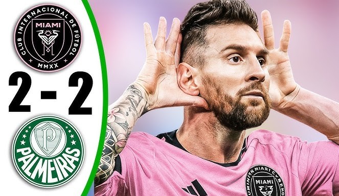 Inter Miami bị Palmeiras cầm hoà