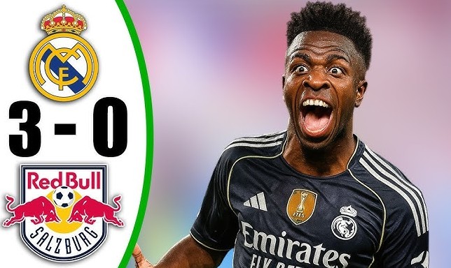 Real Madrid đè bẹp Salzburg