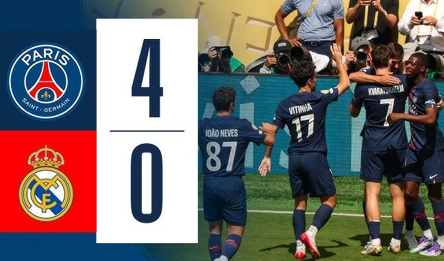 PSG nghiền nát Real Madrid