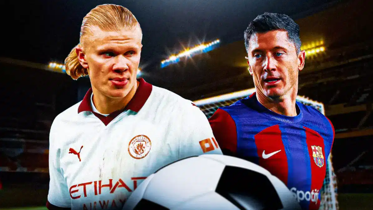 Barca muốn chiêu mộ Haaland thay Lewandowski