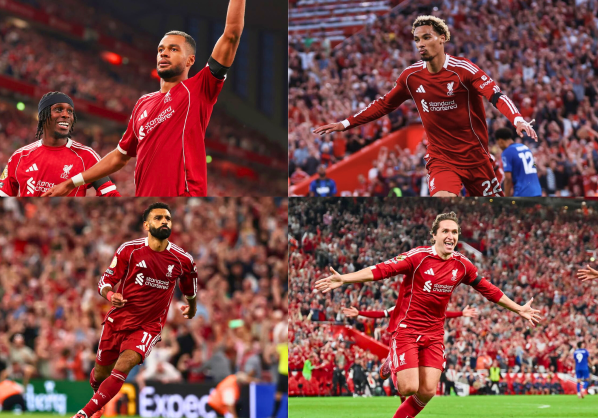 Liverpool thắng tưng bừng Bournemouth tại Anfield