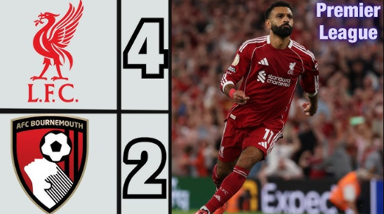 Liverpool đánh bại Bournemouth ngày khai mạc Ngoại Hạng Anh