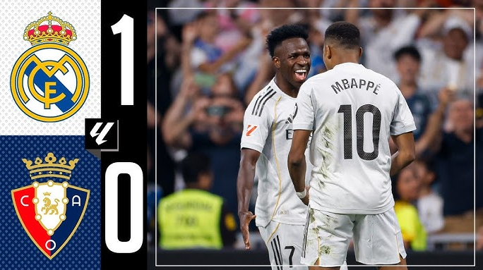 Real Madrid thắng nhọc Osasuna