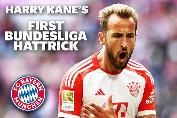 Kane lập hat-trick, Bayern Munich khởi đầu ấn tượng tại Bundesliga