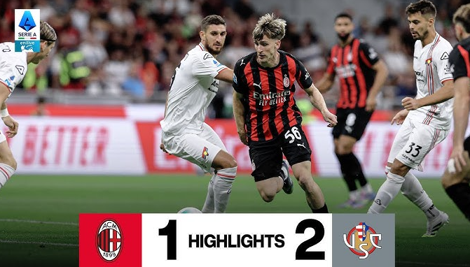 AC Milan thảm bại trước Cremonese