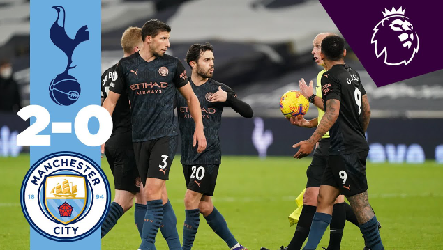 Man City thua đau tại sân nhà trước Tottenham
