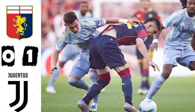 Đánh bại Genoa, Juventus vươn lên ngôi đầu Serie A