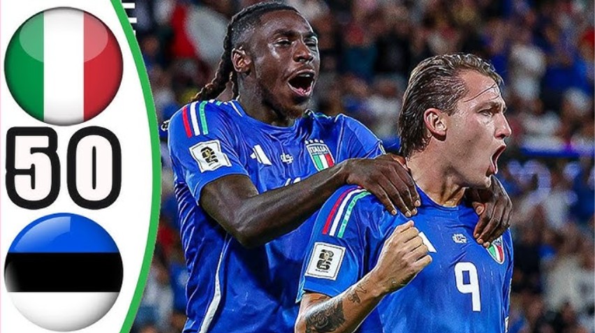 Huỷ diệt Estonia tại vòng loại World Cup 2026, Italia