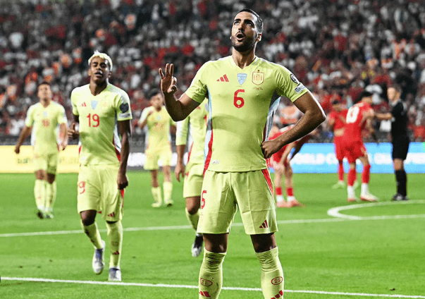 Yamal tỏa sáng, Merino lập hattrick