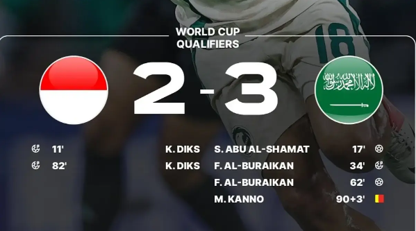 Thua Ả Rập Saudi trên sân nhà, Indonesia gặp khó