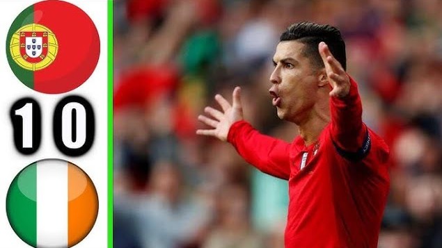 Ronaldo đá hỏng Penalty, Bồ Đào Nha khó nhọc thắng Ireland