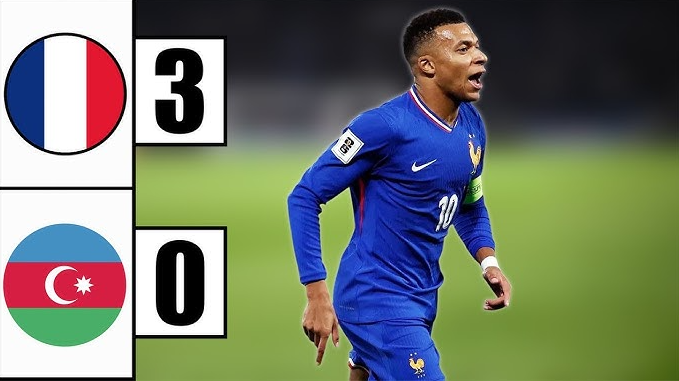 Tuyệt đỉnh Mbappe, Pháp đè bẹp Azerbaijan