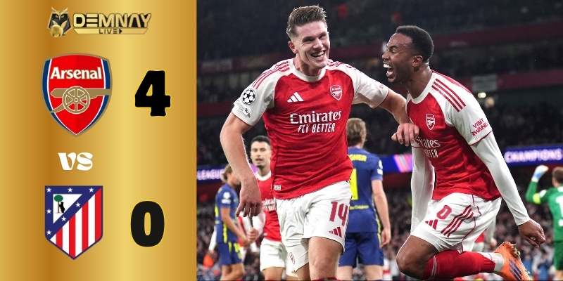 Arsenal nhấn chìm Atletico Madrid