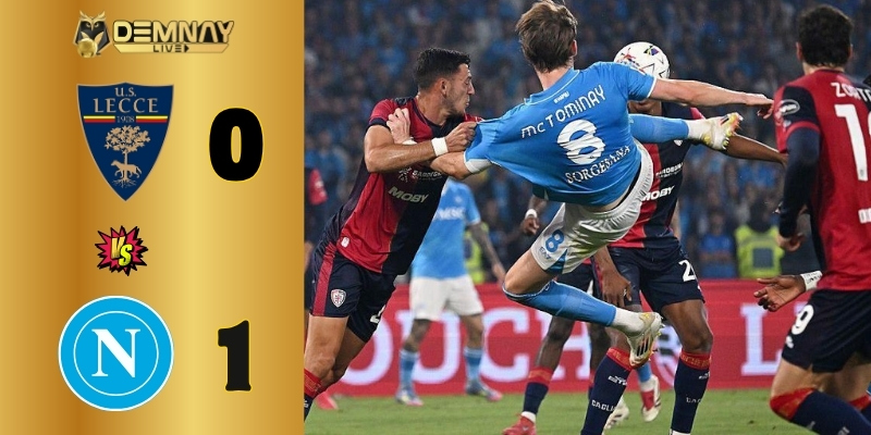 thắng nghẹt thở Lecce, Napoli xây chắc ngôi đầu Serie A