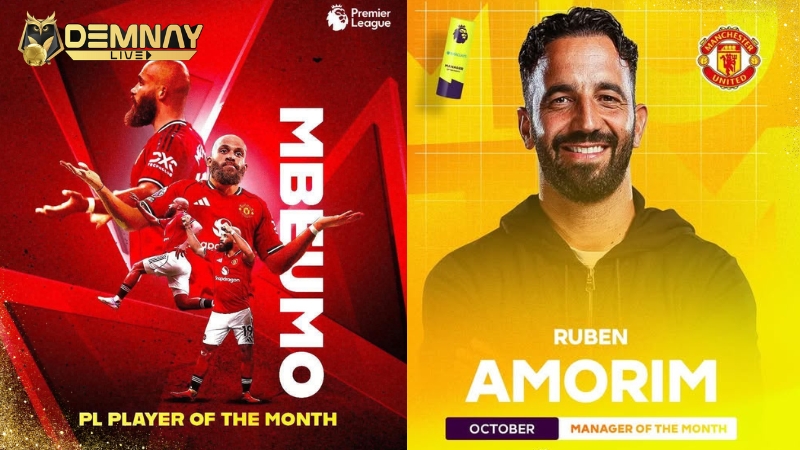 Thầy trò MU đoạt danh hiệu “xuất sắc nhất tháng 10” tại Ngoại Hạng Anh