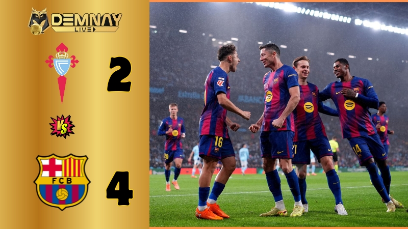 Barcelona đè bẹp Celta Vigo