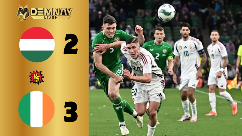 CH Ireland giật vé Play-off từ tay Hungary