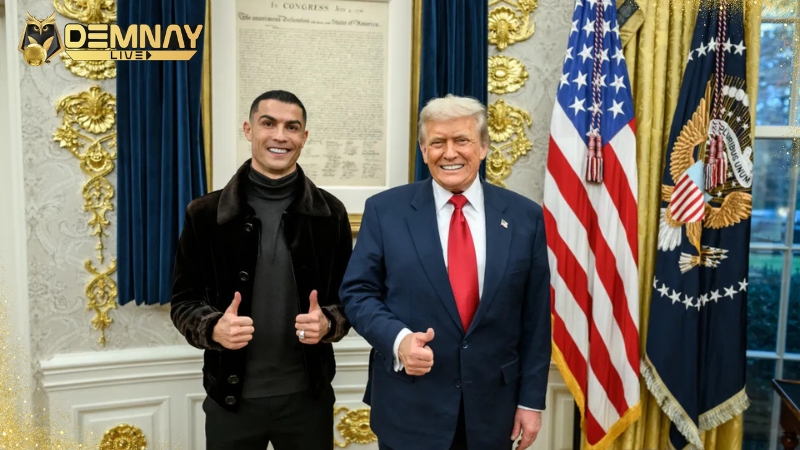 Ronaldo gặp gỡ tổng thống Donald Trump